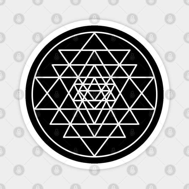 Sri Yantra Magnet by tinybiscuits