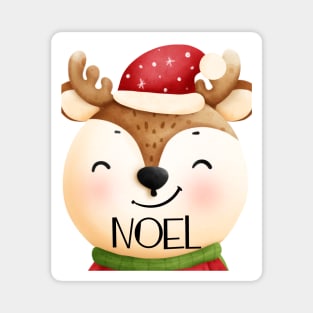 Cute Christmas Reindeer Magnet