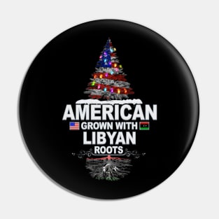 Christmas Tree  American Grown With Libyan Roots - Gift for Libyan From Libya Pin