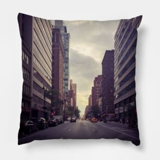 Midtown Manhattan Street New York City Pillow