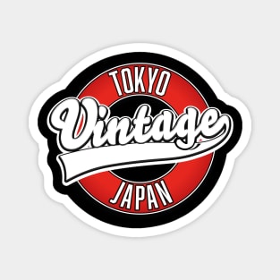 Tokyo Japan vintage style logo. Magnet