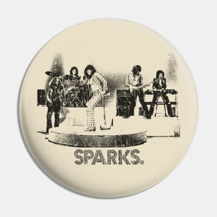 VINTAGE RETRO STYLE -Sparks ROck 60s Pin