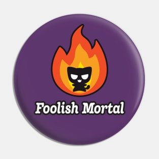 Foolish Mortal Halloween: Cute Demon Cat Pin