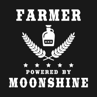 Farmer powered by moonshine T-Shirt