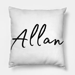 Allan Name Calligraphy Pillow