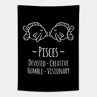 Pisces Zodiac Sign Tapestry