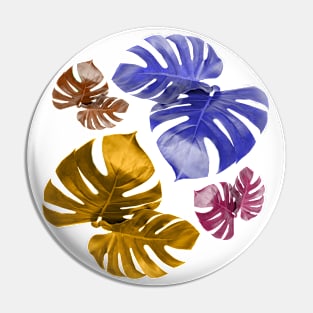 Colors Leaves Pattern artwork Pin