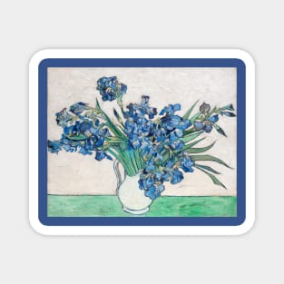 Vase with Irises by Vincent van Gogh Magnet