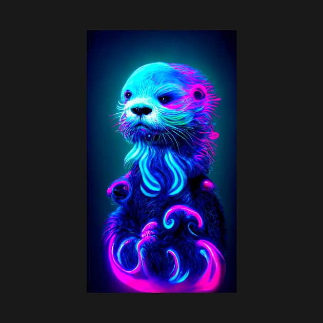 Psychedelic Sea Otter by RichieDuprey