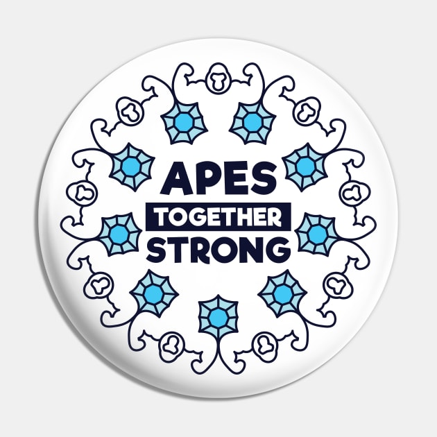 Apes Together Strong Diamond Pin by Shinsen Merch