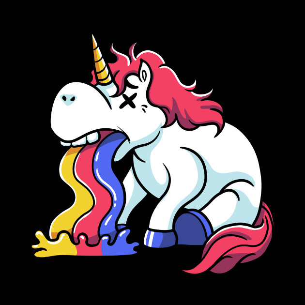 Unicorn Unleashed: The Puking Phenomenon Begins! by Holymayo Tee