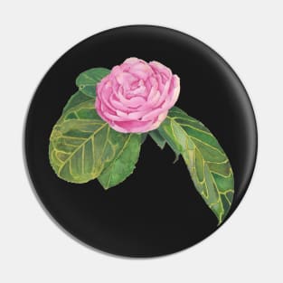 PINK ROSE IN WATERCOLOR Pin