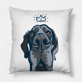 Great Dane,Deutsche Dogge the king, drawing for dog lovers Pillow