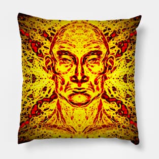 Abstract face 14 Pillow