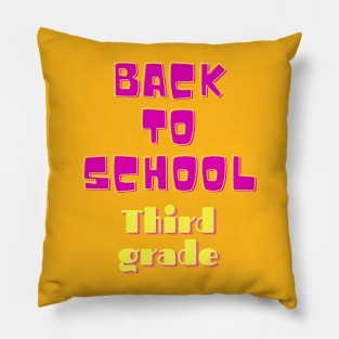 Back to School third grade Pillow