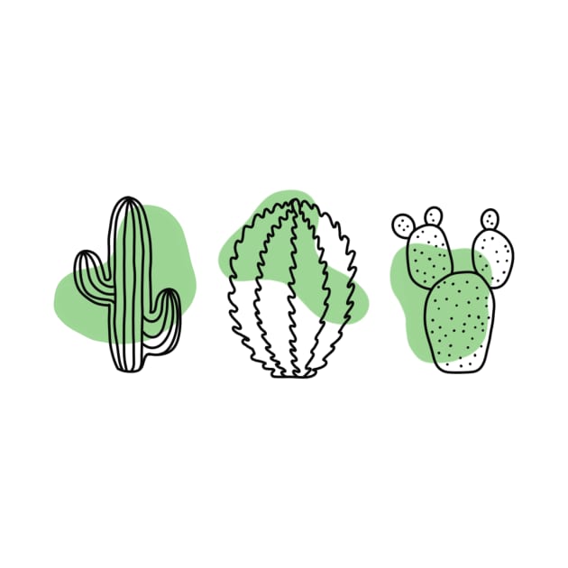 Cactus Line Drawing 2 by AlmightyClaire