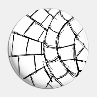 Abstract Art Circular Tiles Design Pin