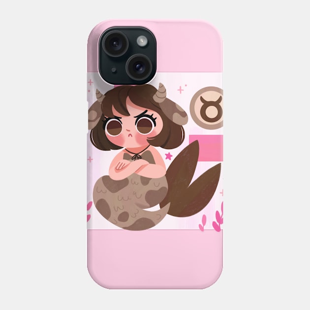 Taurus Mermaid Phone Case by Lobomaravilha