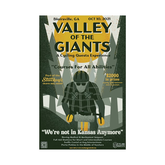 Valley of The Giants Gravel Race Poster by cyclingquests