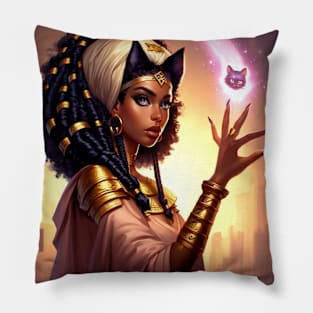 Egipt cat goddess Pillow