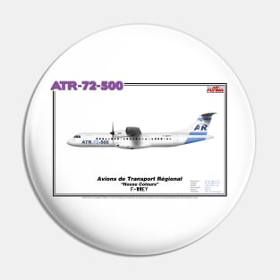 Avions de Transport Régional 72-500 - ATR "House Colours" (Art Print) Pin