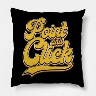 Point and Click Lettering Pillow
