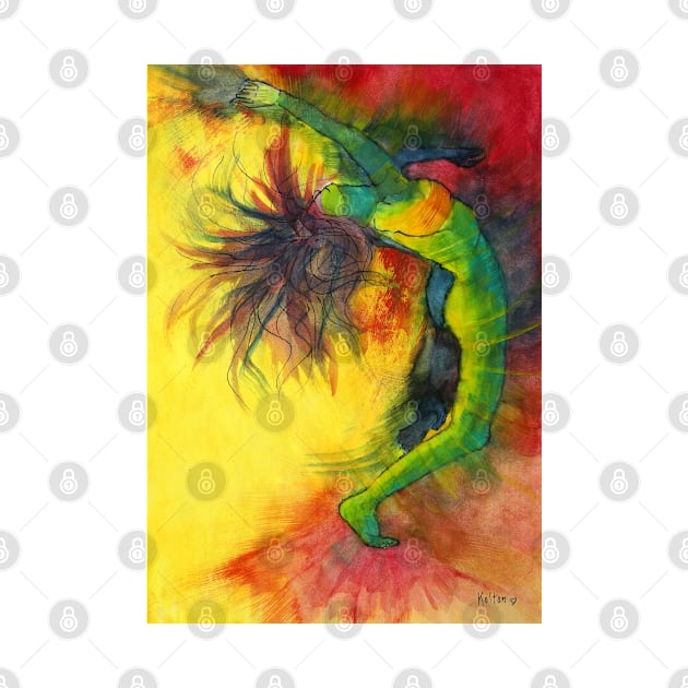 Dance It n2 by Natasha Kolton · dancer dancing watercolor painting by natashakolton