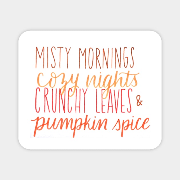 Fall vibes Magnet by nicolecella98