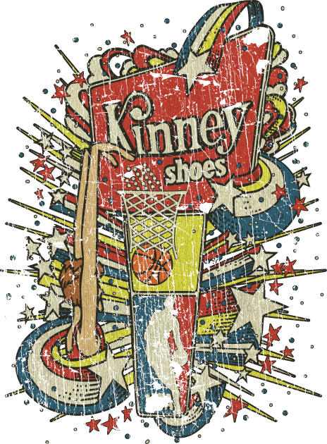 Kinney Basketball Shoes - Caucasian 1977 Kids T-Shirt by JCD666