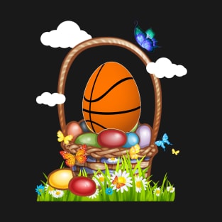 Funny Basketball Egg Easter T-Shirt