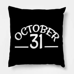October 31 Pillow