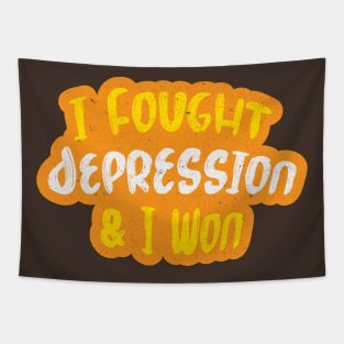 I Fought Depression Tapestry