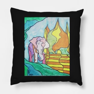 Pink Elephant Pillow