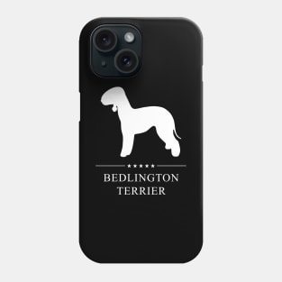 Bedlington Terrier Dog White Silhouette Phone Case