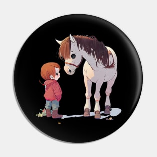 Colorful Fjord Horse Artwork 30 Pin