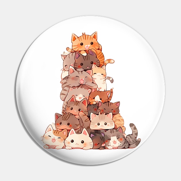 Cutest Cat pile Pin by WahomeV