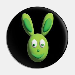 Green Rabbit Pin