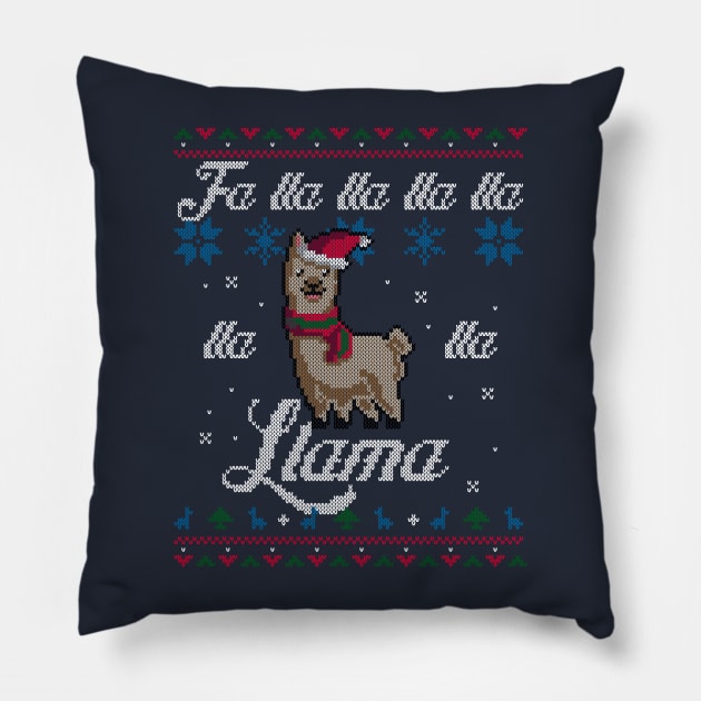 Merry Llamas Pillow by ACraigL