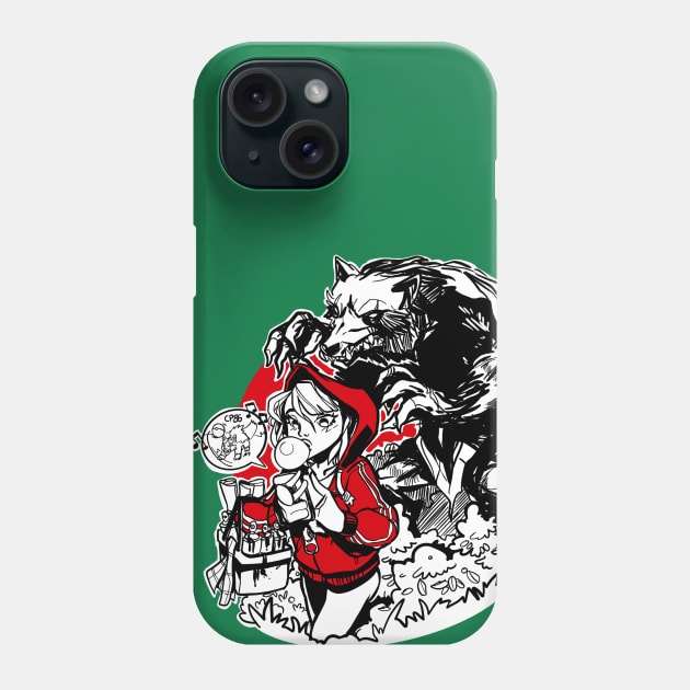 Little Red StreetArt Hood Phone Case by Vlepkaaday