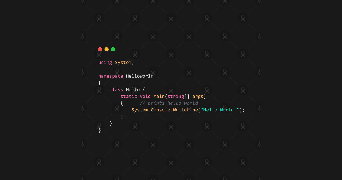 Hello world! Code Line Fun Programming Design - Helloworld - T-Shirt ...
