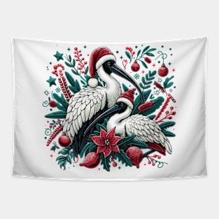 Christmas bin Chicken Tapestry