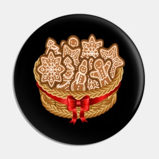 Christmas cake basket Pin