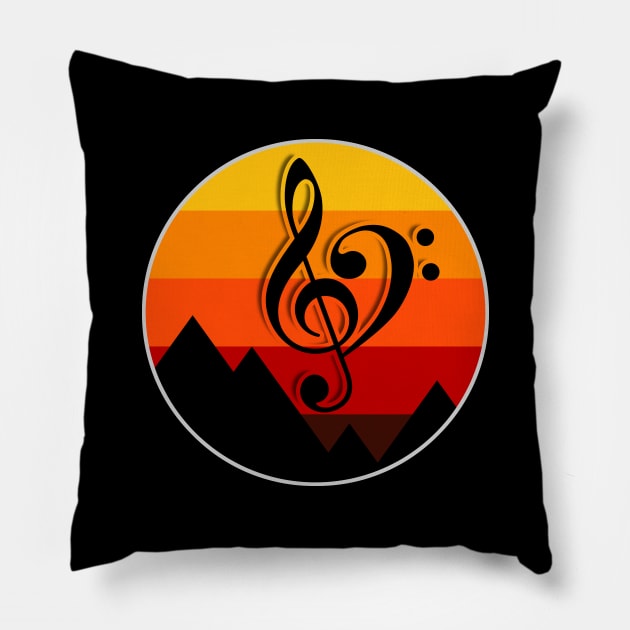 70s Music / 80s Music Pillow by Stoney09