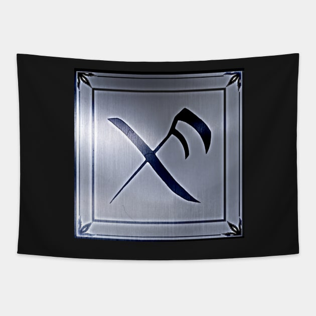 Metal Burned Good Luck Rune Tapestry by AjDreamCraft