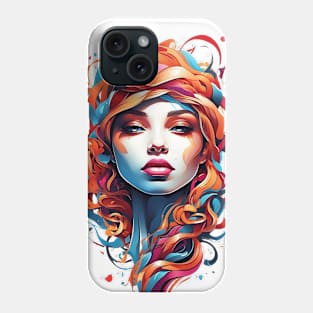 Women with Flowers in Her Hair: Blooming Beauty - Colorful Phone Case