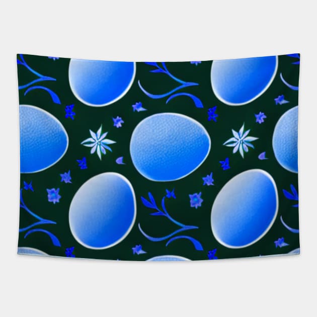 Easter eggs 2 wallpaper style (MD23Etr002b) Tapestry by Maikell Designs