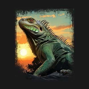 Iguana Sunset for Iguana Lover T-Shirt