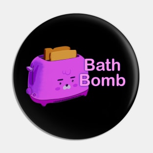 Retro inscription "Bath bomb" Pin