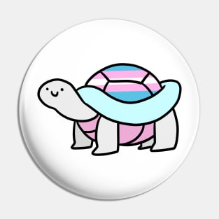 Trans Pride Turtle Pin