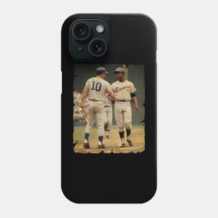 Ron Santo Greets Hank Aaron at Phone Case